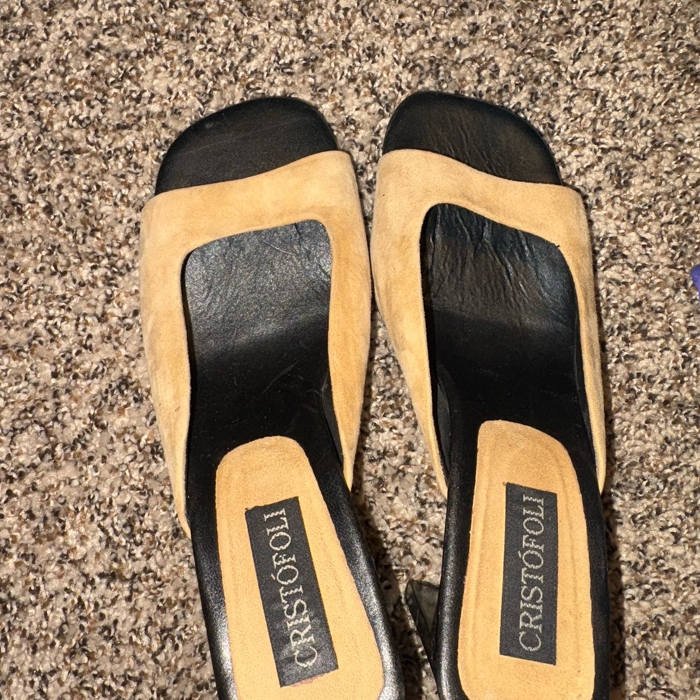 Cristofoli Two-Tone Sandals